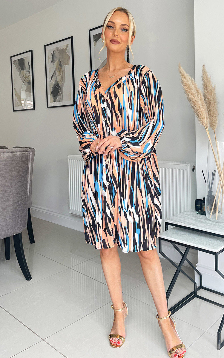 Meghan Printed Midi Shirt Dress Thumbnail Meghan Printed Midi Shirt Dress Thumbnail
