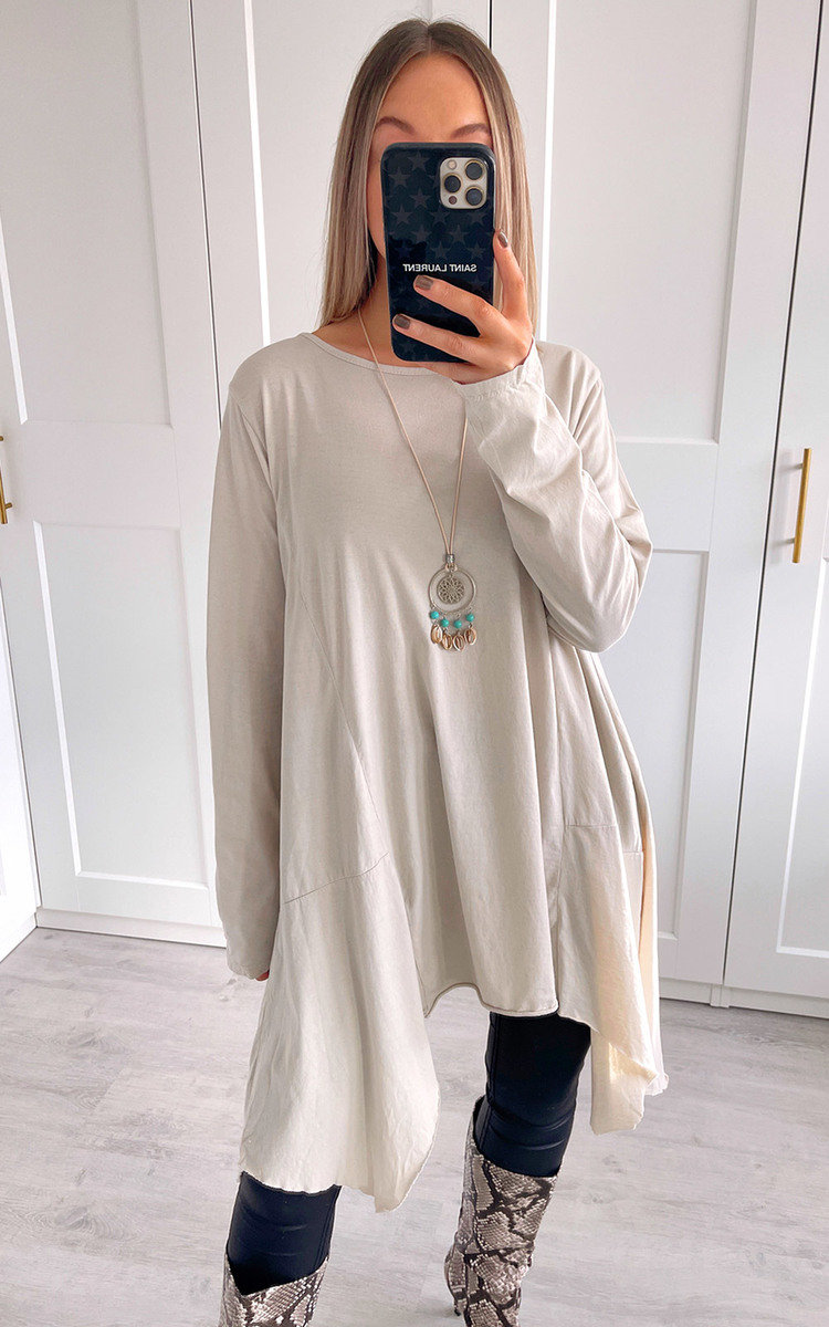 Melanie Longline Relaxed Fit Jersey Top Melanie Longline Relaxed Fit Jersey Top