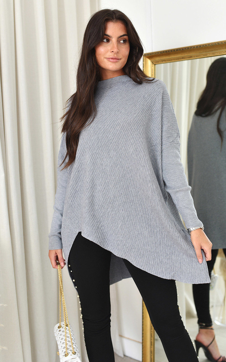 Melissa High Neck Longline Knitted Jumper Thumbnail Melissa High Neck Longline Knitted Jumper Thumbnail