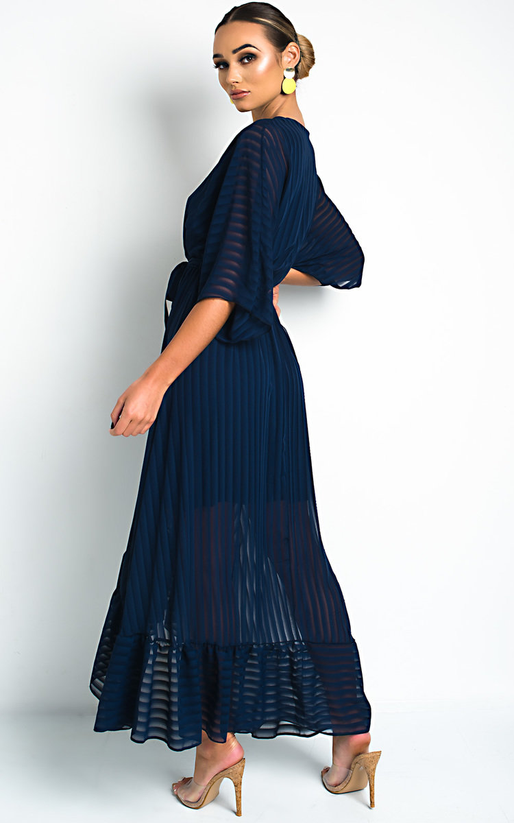 Melody Belted Frill Maxi Dress Thumbnail Melody Belted Frill Maxi Dress Thumbnail