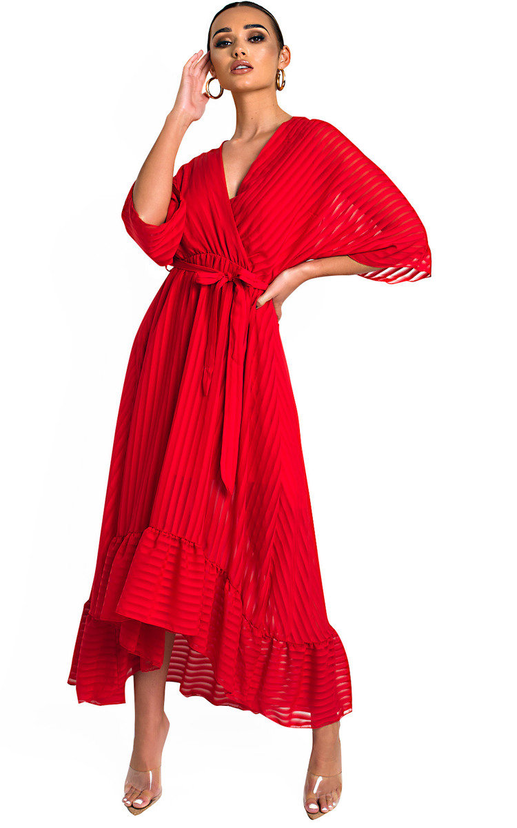 Melody Belted Frill Maxi Dress Thumbnail Melody Belted Frill Maxi Dress Thumbnail
