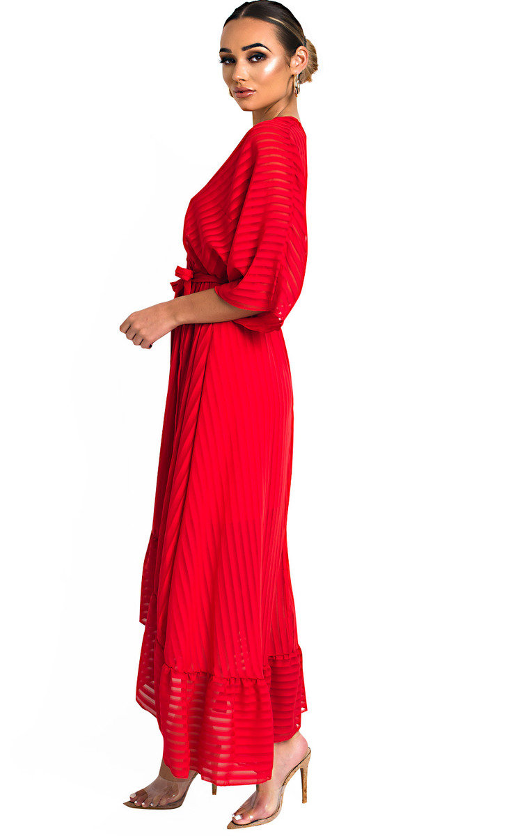 Melody Belted Frill Maxi Dress Thumbnail Melody Belted Frill Maxi Dress Thumbnail