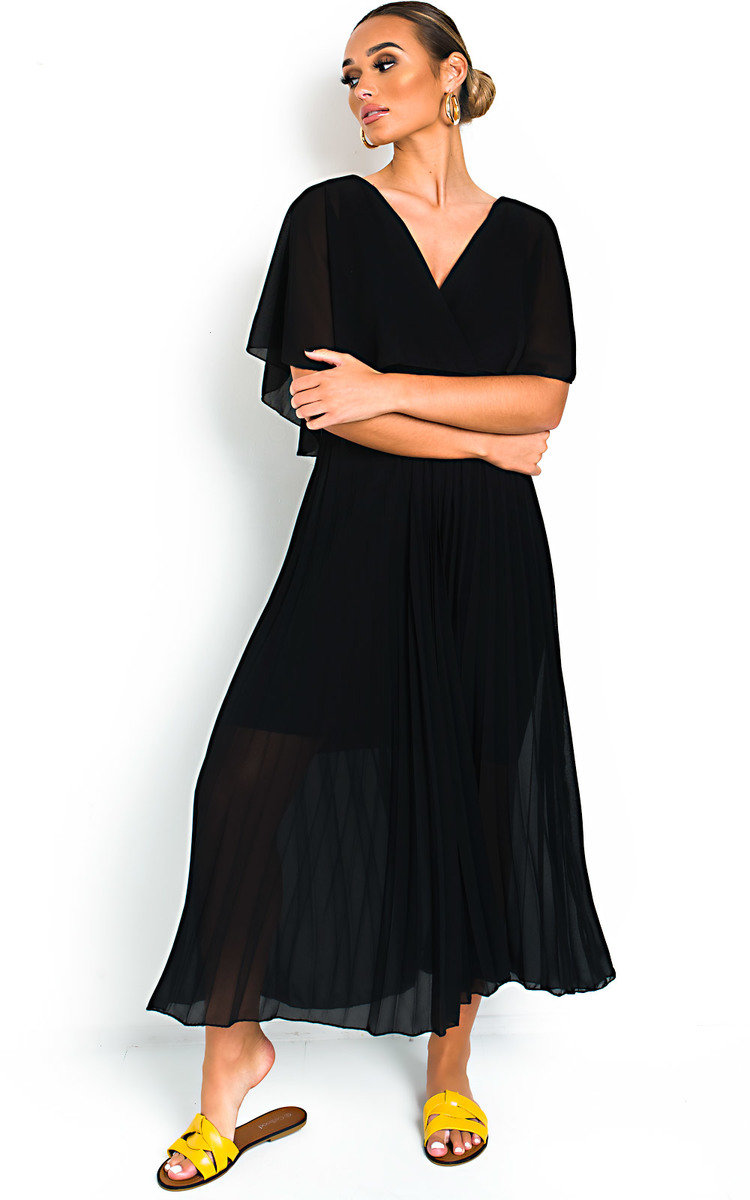 Michaela Pleated Maxi Dress Thumbnail