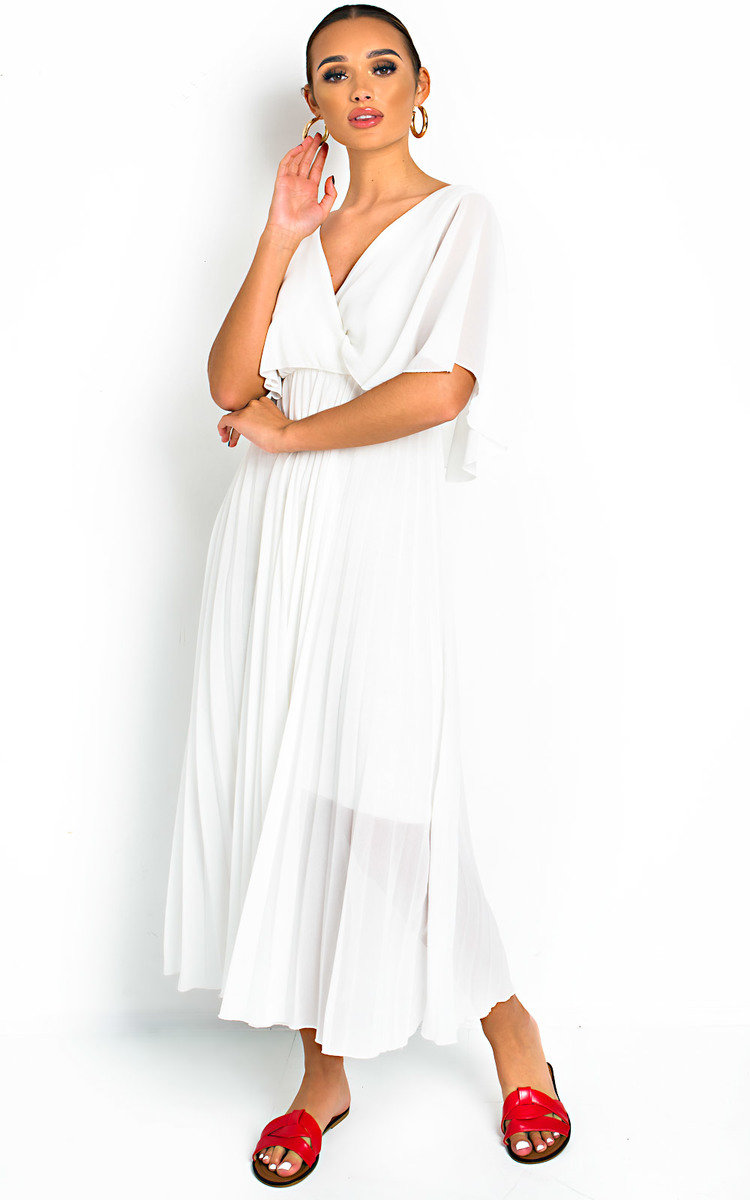 Michaela Pleated Maxi Dress Thumbnail