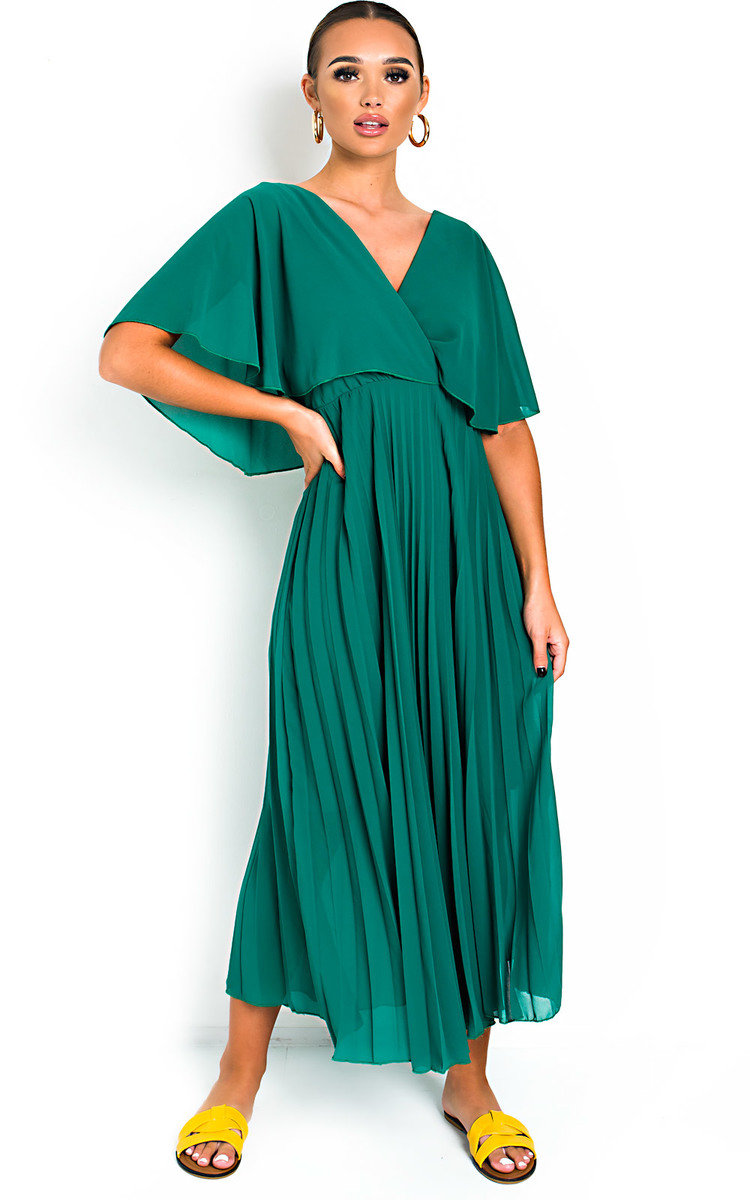 Michaela Pleated Maxi Dress Thumbnail