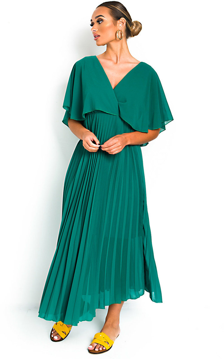 Michaela Pleated Maxi Dress Thumbnail