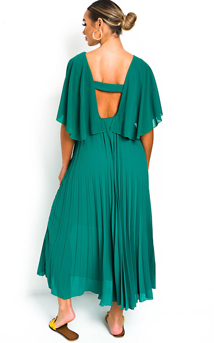 Michaela Pleated Maxi Dress Thumbnail