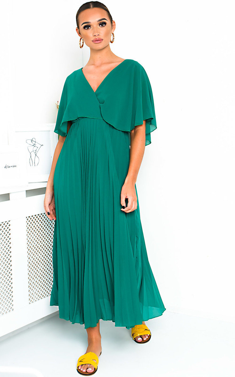 Michaela Pleated Maxi Dress