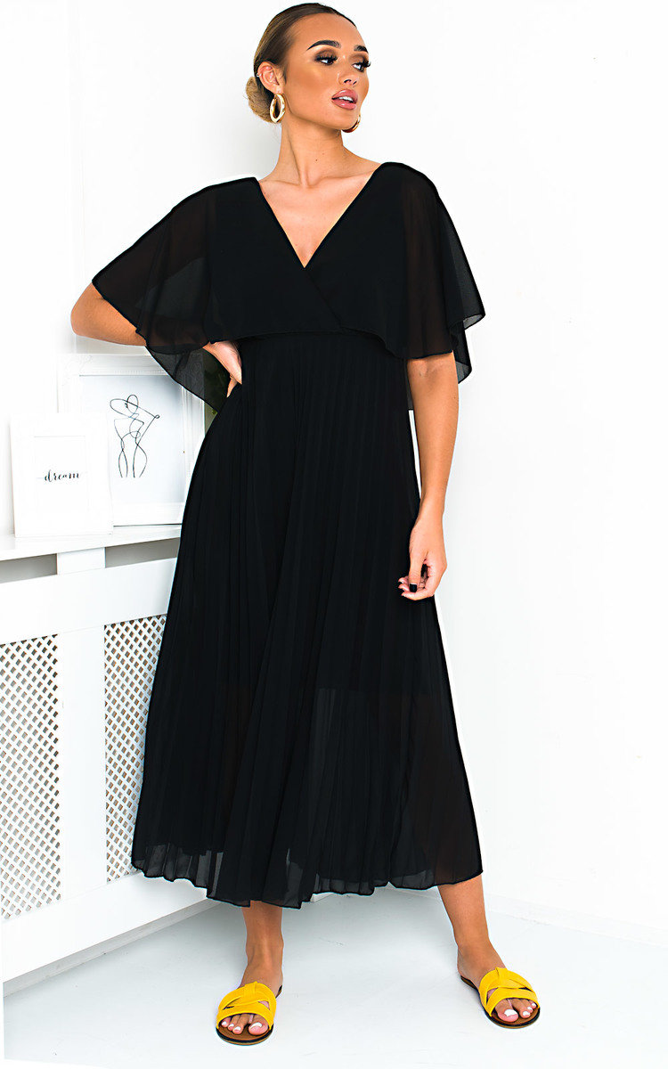 Michaela Pleated Maxi Dress