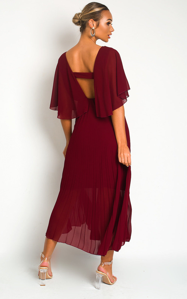 Michaela Pleated Maxi Dress Thumbnail