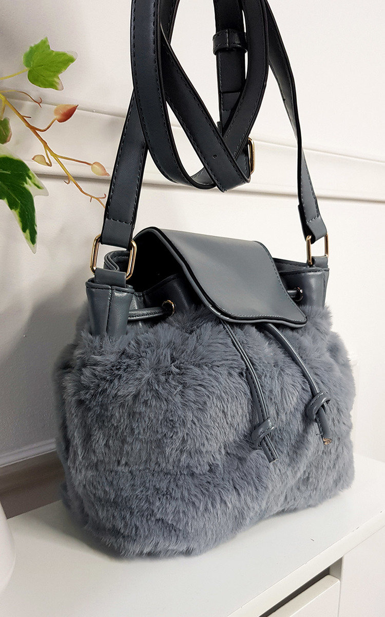 Michelle Faux Fur Shoulder Bag