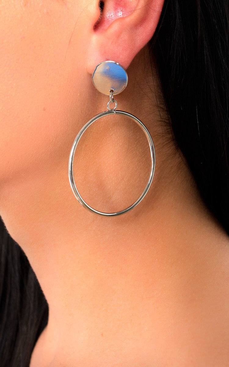 Mila Drop Hoop Earrings 