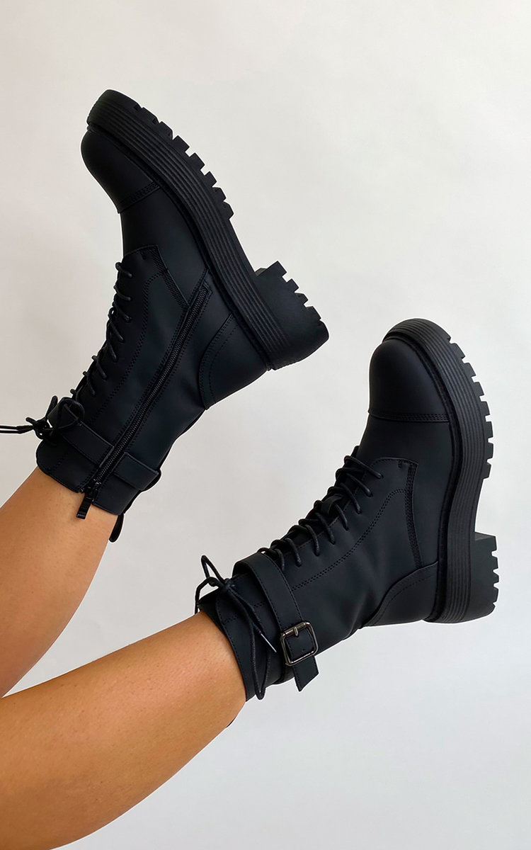 Millie Zip Up Biker Boots Thumbnail