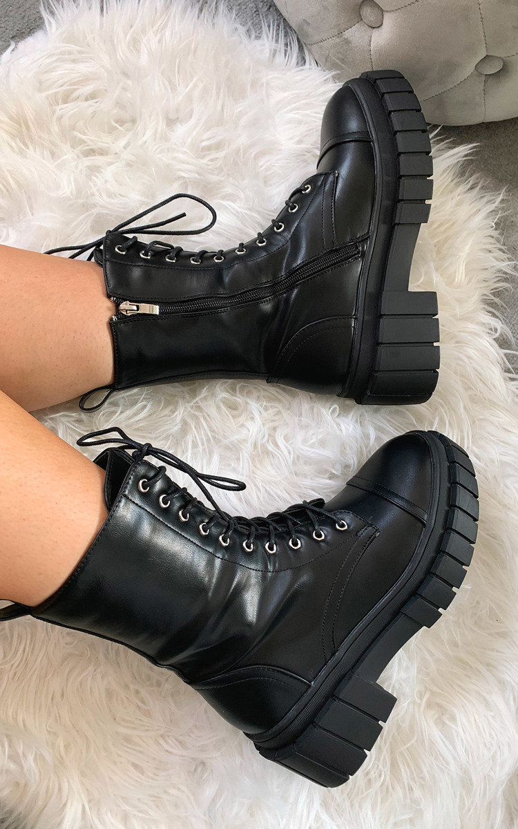 leather biker style boots