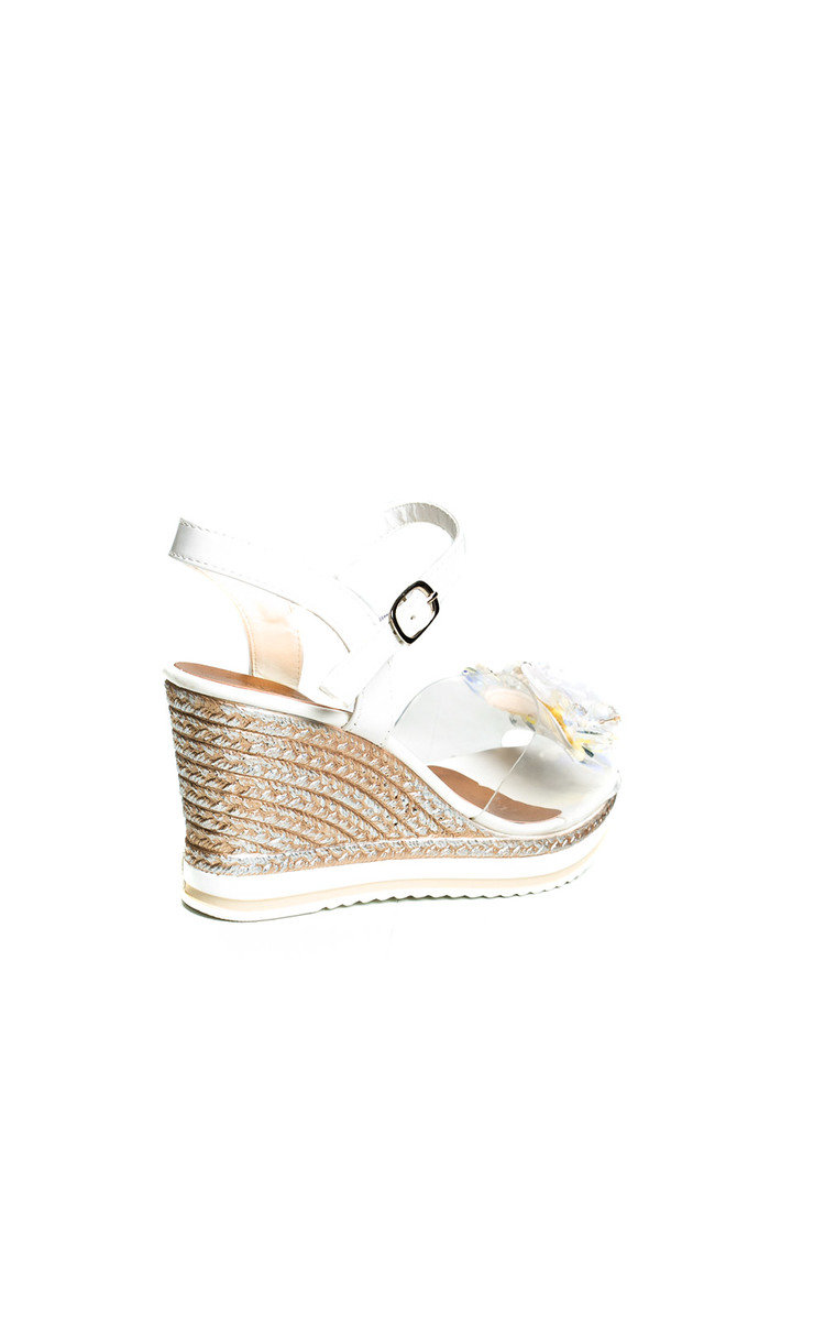 Mimi Flower Braided Wedged Heel Thumbnail Mimi Flower Braided Wedged Heel Thumbnail