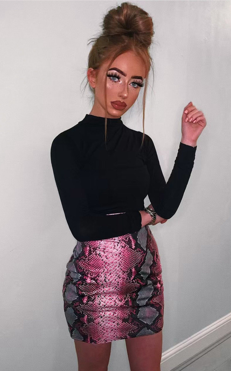 Minnie Faux Leather Skirt Thumbnail Minnie Faux Leather Skirt Thumbnail