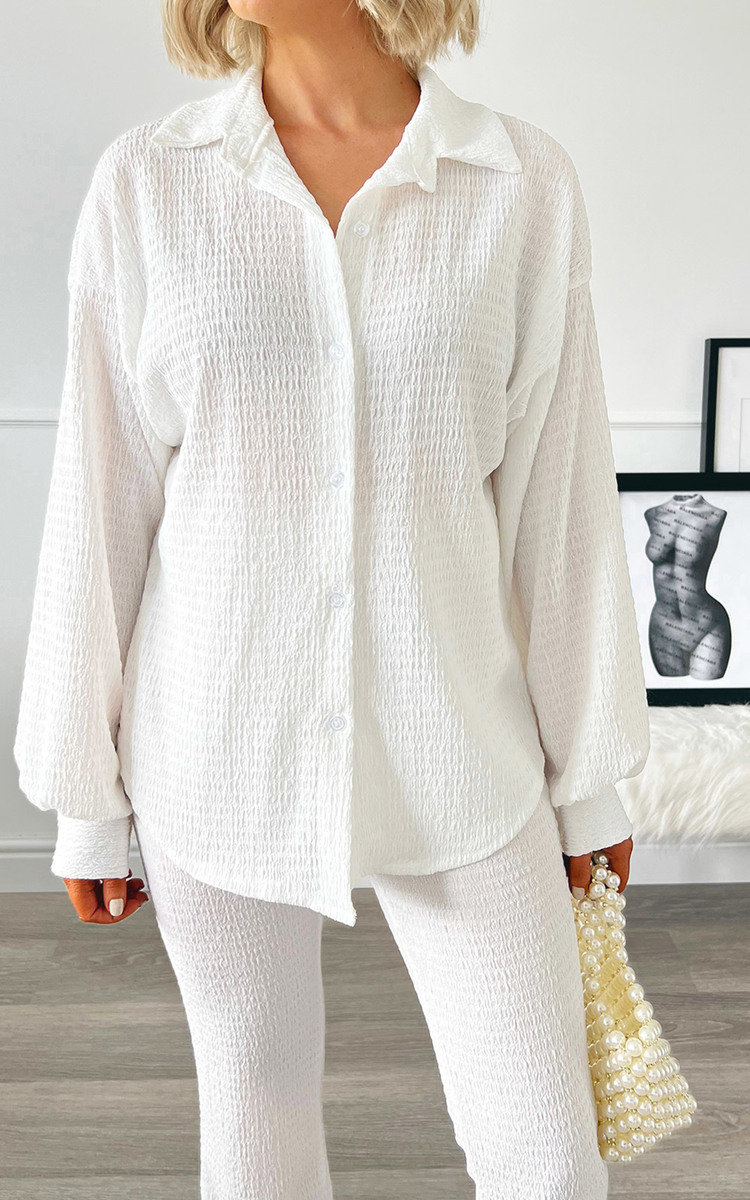 Kaylyn Button Shirt and Trousers Co-ord Set Thumbnail Kaylyn Button Shirt and Trousers Co-ord Set Thumbnail