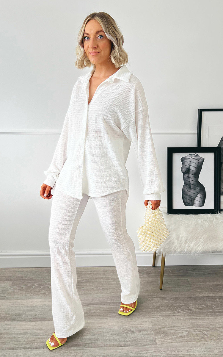 Kaylyn Button Shirt and Trousers Co-ord Set Thumbnail Kaylyn Button Shirt and Trousers Co-ord Set Thumbnail
