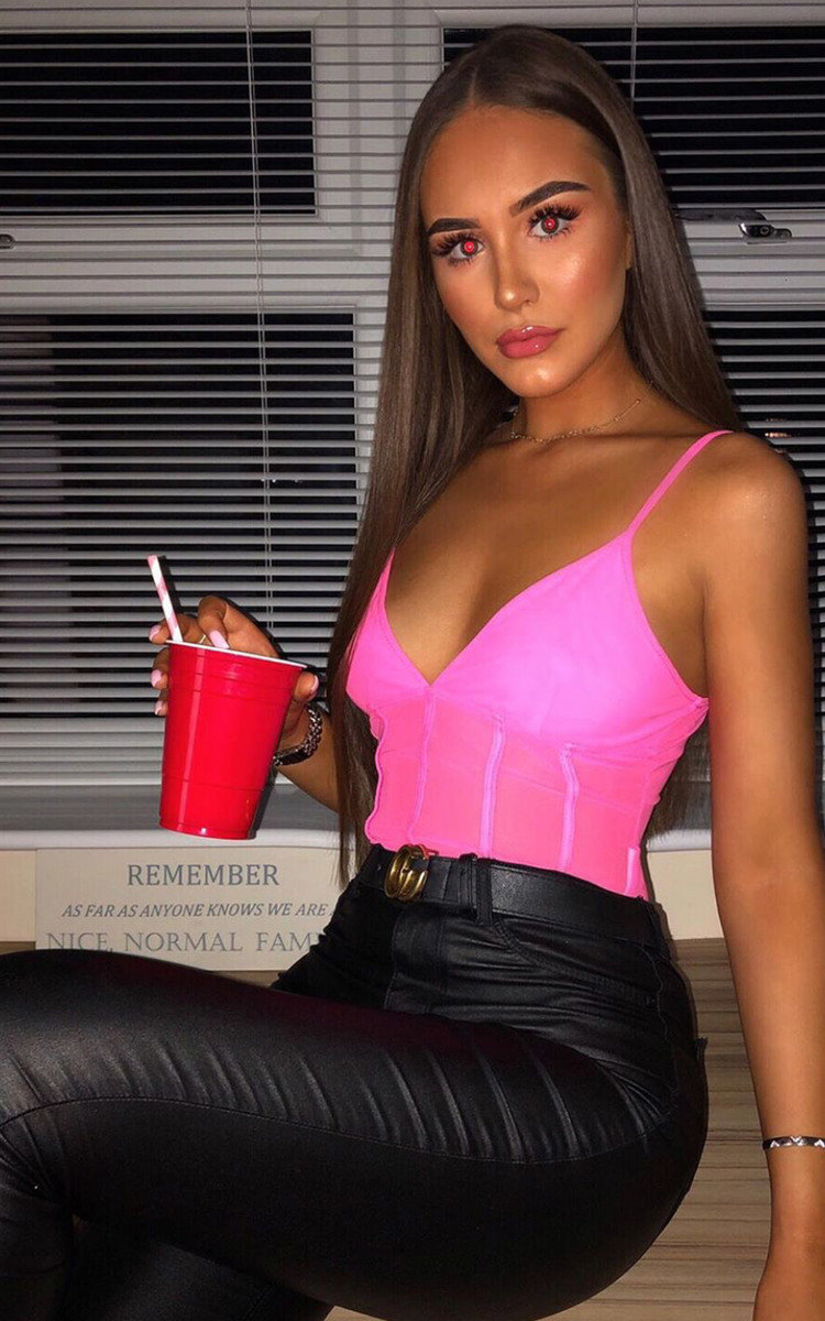 Mirrin Neon Mesh Bodysuit Mirrin Neon Mesh Bodysuit