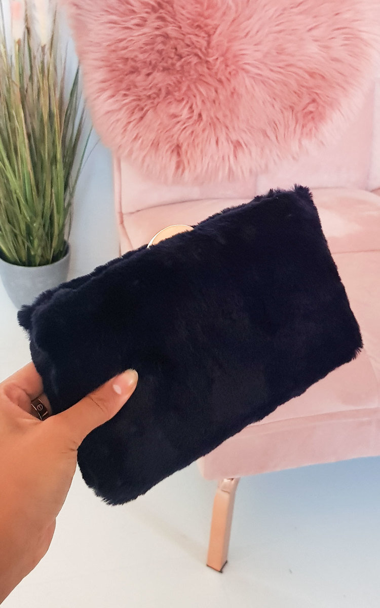 Misty Faux Fur Clutch Bag