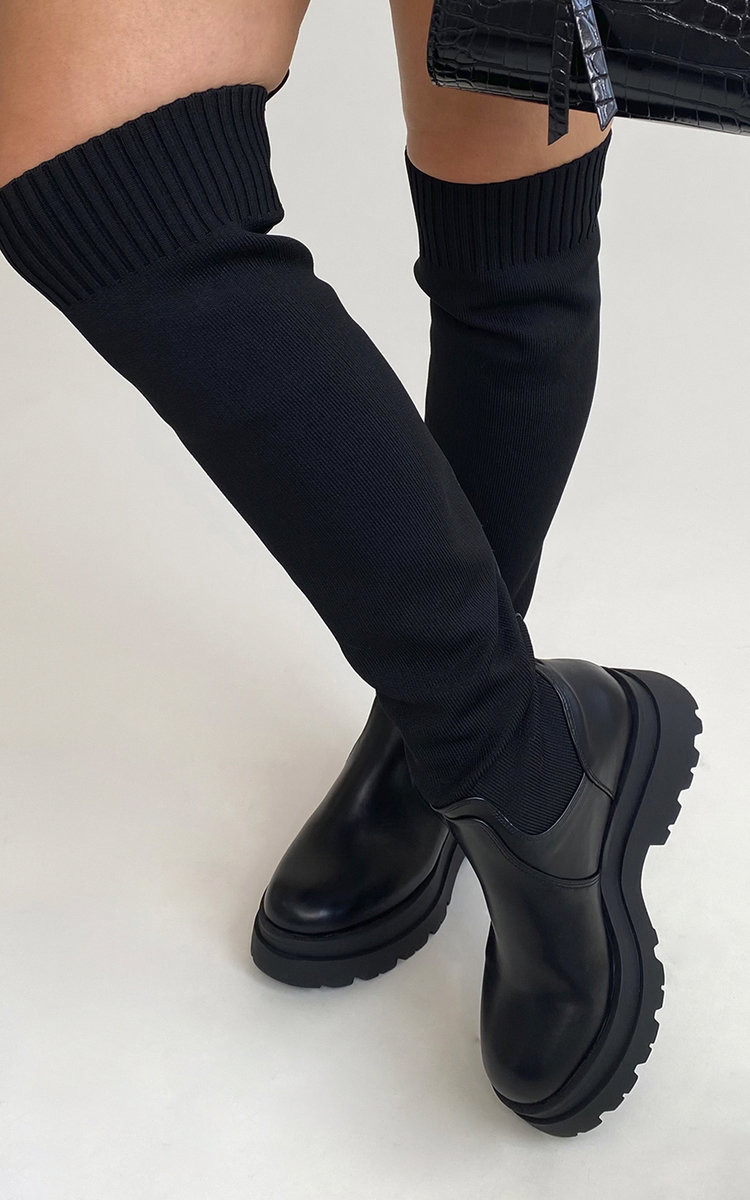 Mollie Knee High Chunky Boots Thumbnail Mollie Knee High Chunky Boots Thumbnail