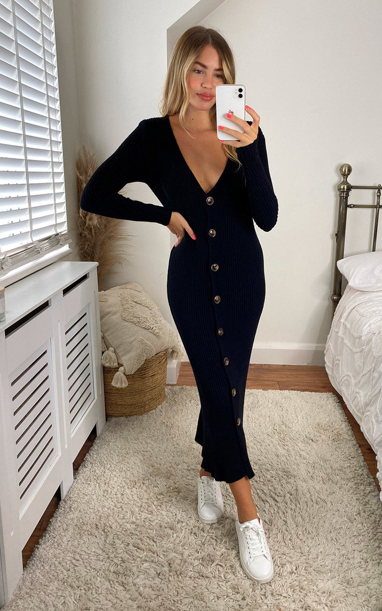 Molly Knitted Button Down Maxi Dress Thumbnail Molly Knitted Button Down Maxi Dress Thumbnail