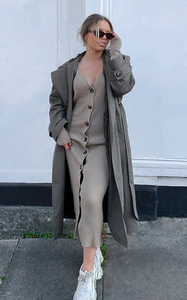 Molly Knitted Button Down Maxi Dress Thumbnail Molly Knitted Button Down Maxi Dress Thumbnail
