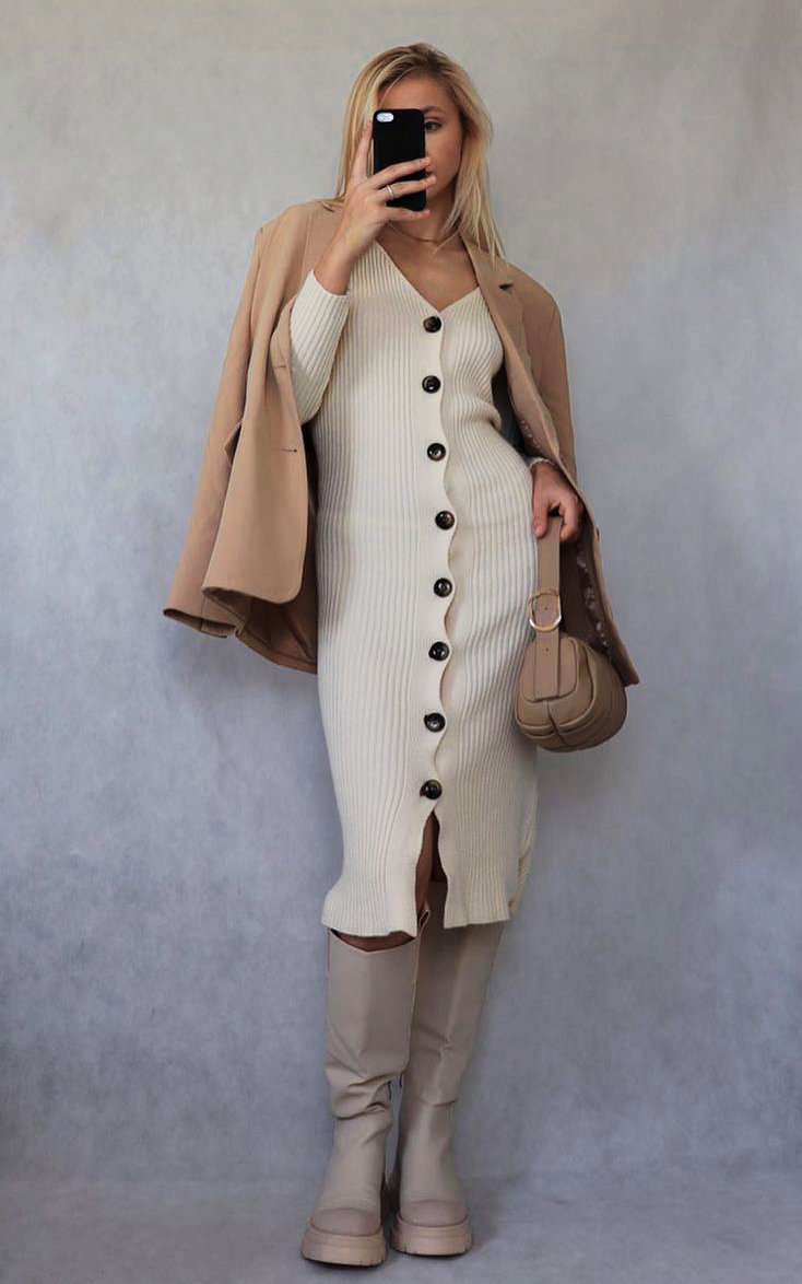 Molly Knitted Button Down Maxi Dress Molly Knitted Button Down Maxi Dress