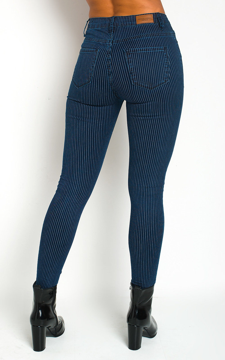 Monah Striped Skinny Jeans Thumbnail