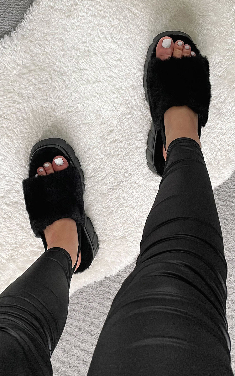 Monika Faux Fur Sliders Thumbnail Monika Faux Fur Sliders Thumbnail