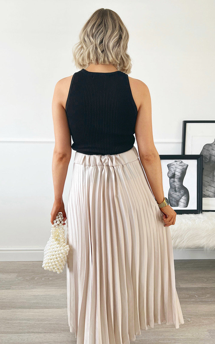 Saskia Pleated Midi Skirt Thumbnail