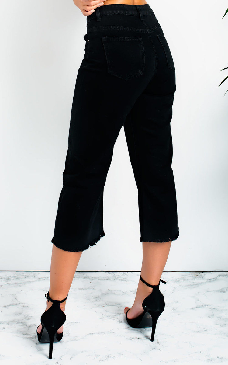 Nadine Mid Rise Cropped Flared Jeans