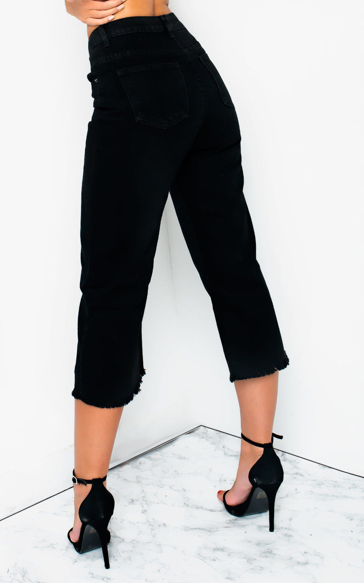 Nadine Mid Rise Cropped Flared Jeans Thumbnail