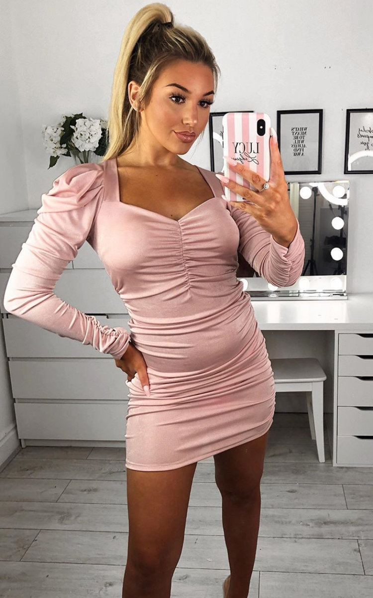 Nahla Ruched Bodycon Dress