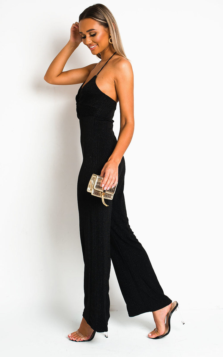 Nally Neck Tie Slinky Jumpsuit Thumbnail Nally Neck Tie Slinky Jumpsuit Thumbnail