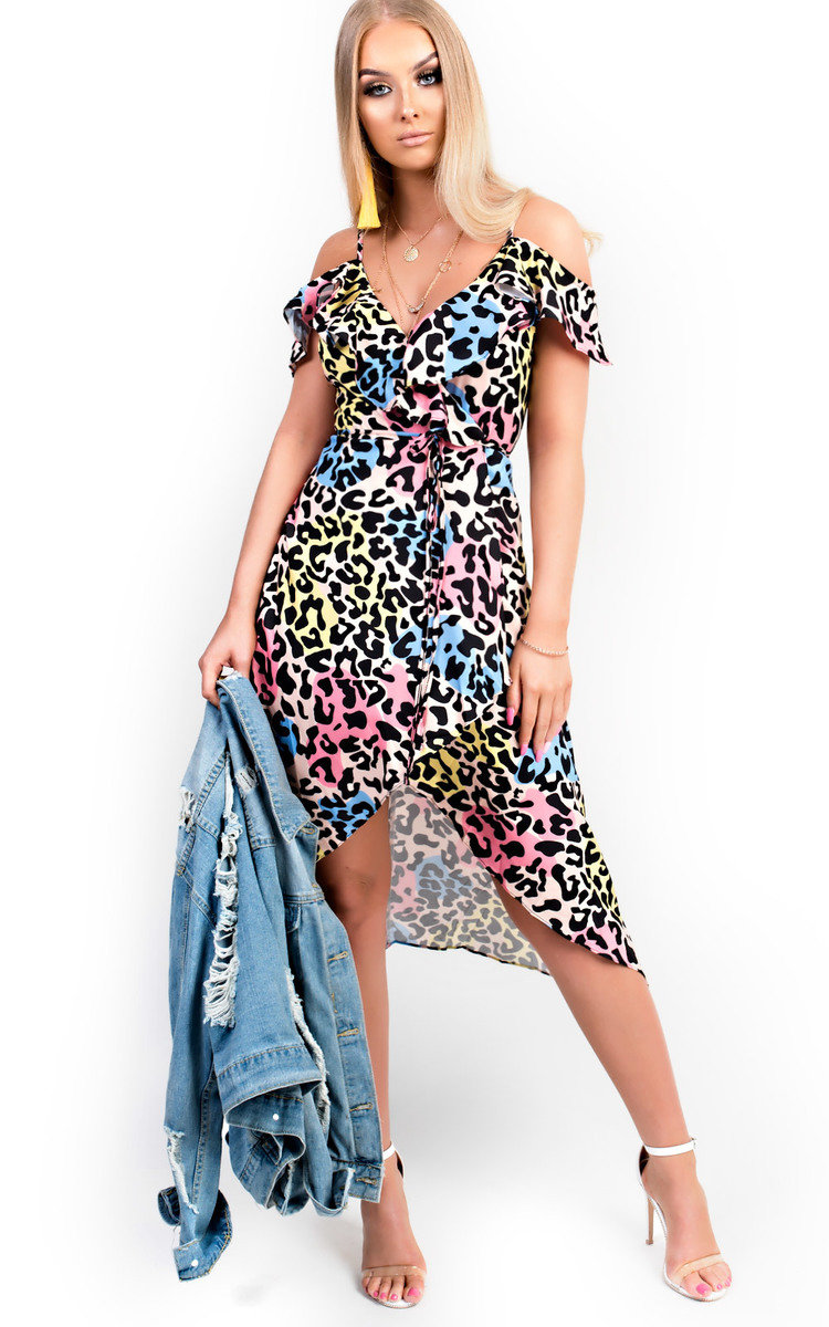 Neela Printed Midi Dress Thumbnail