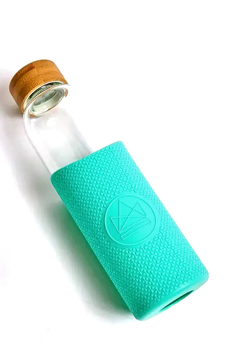 Neon Kactus Reusable Glass Water Bottle Thumbnail