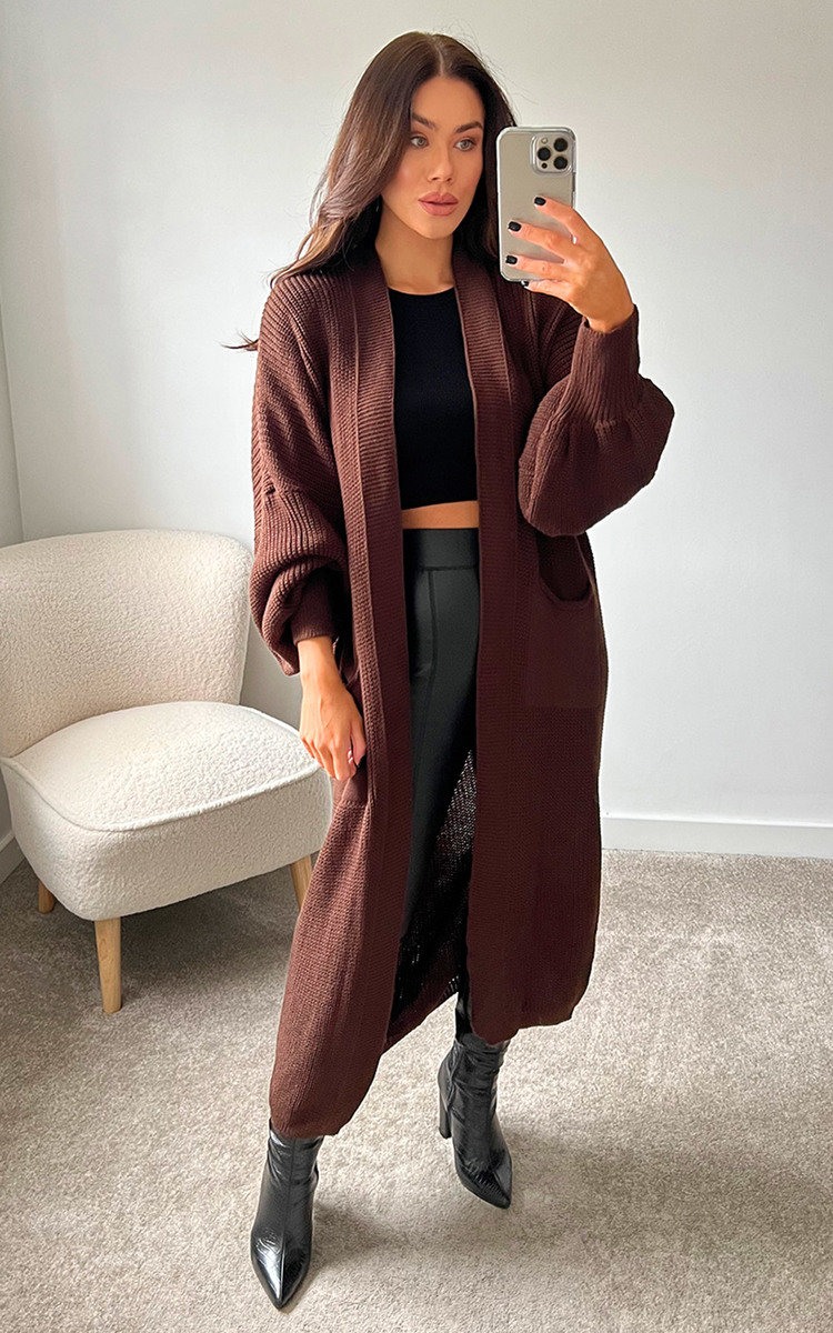Niamh Longline Knitted Cardigan Thumbnail Niamh Longline Knitted Cardigan Thumbnail