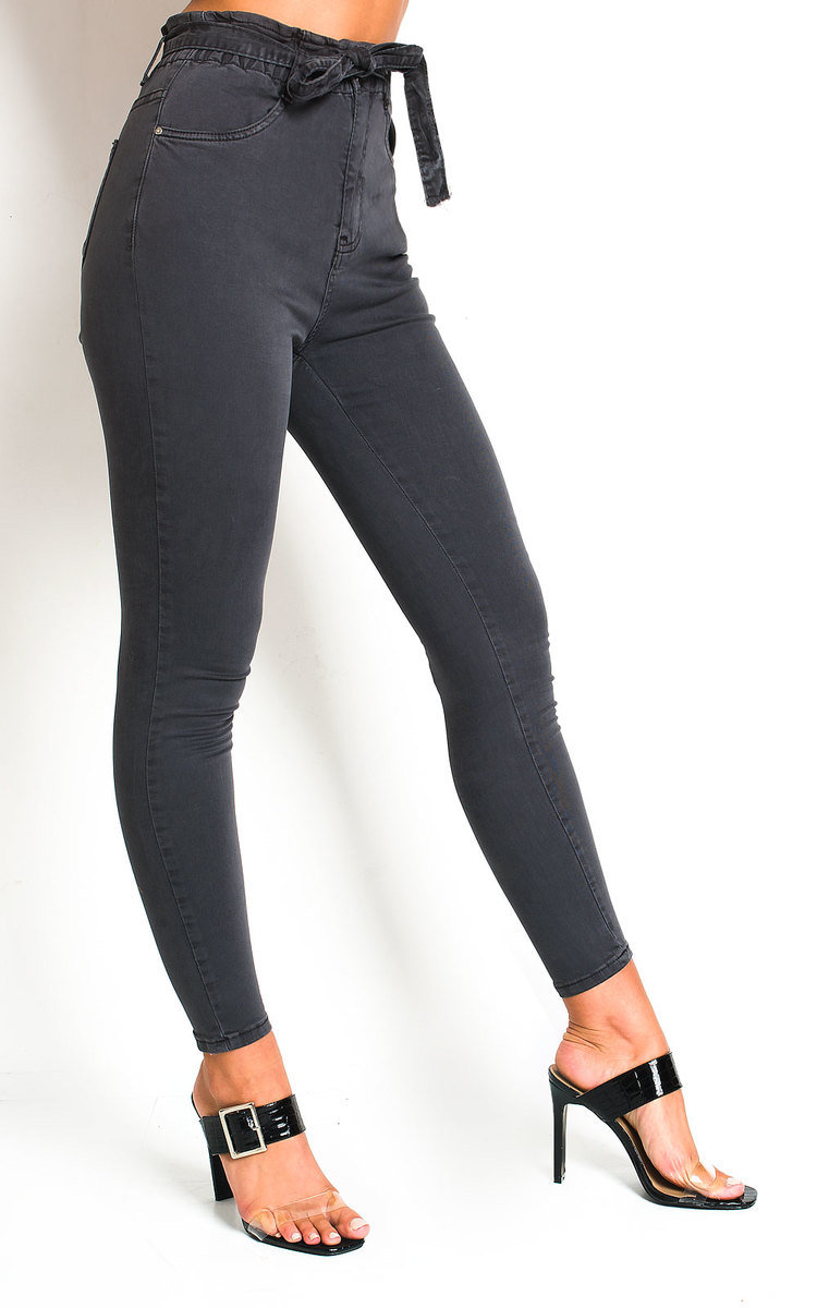 Nicki Tie Waist Denim Jeans Thumbnail Nicki Tie Waist Denim Jeans Thumbnail
