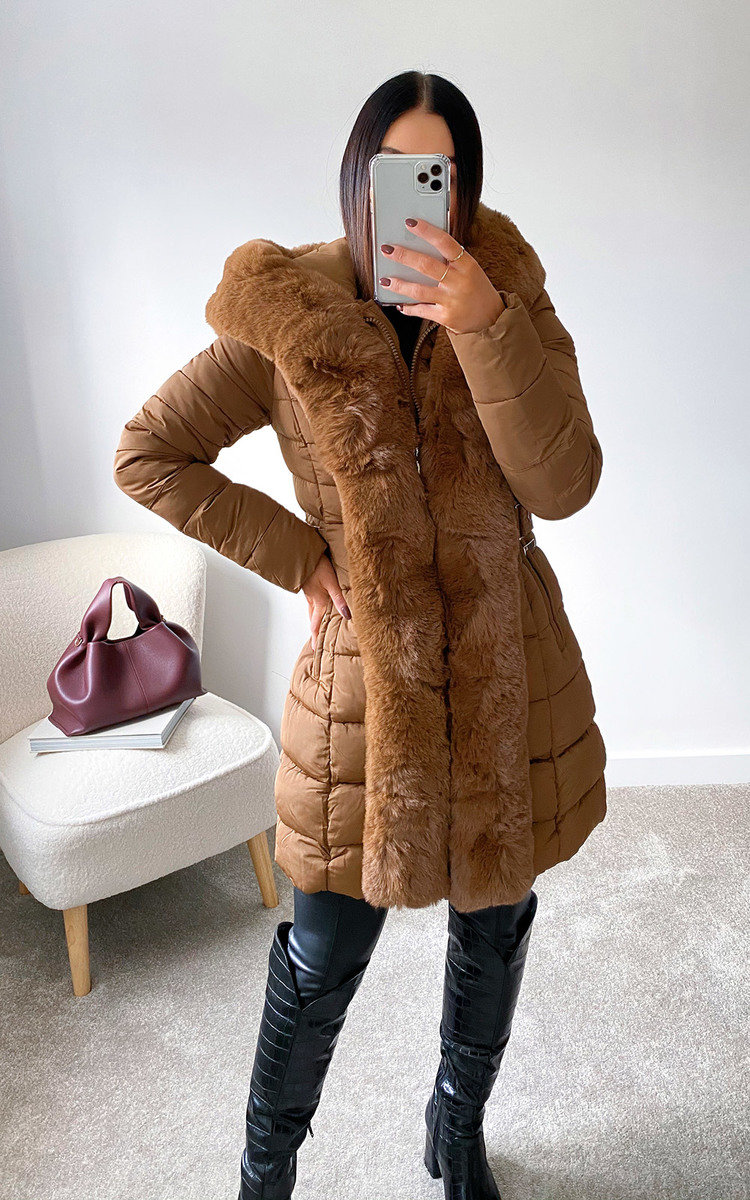 mink padded coat