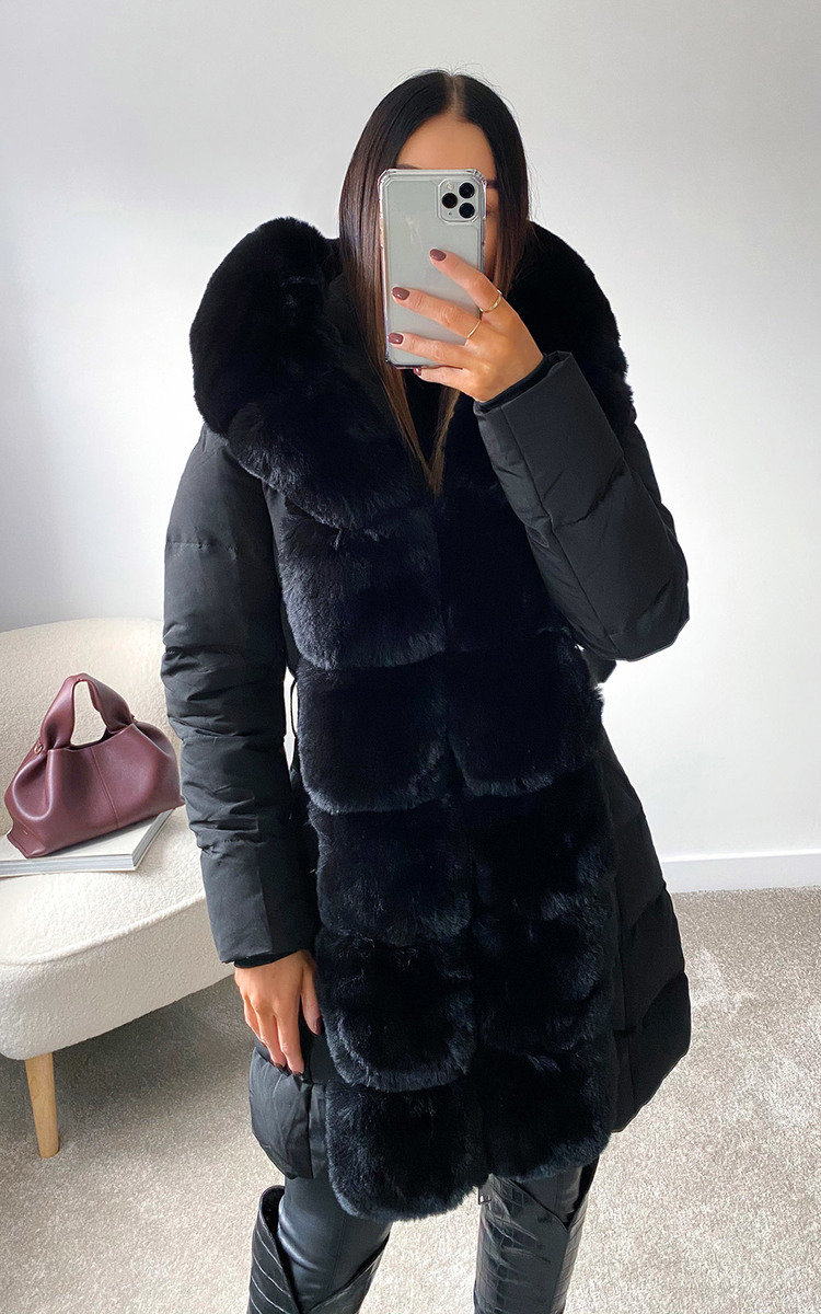 mink padded coat