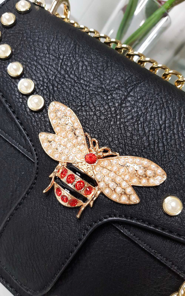 Ninna Pearl Studded Shoulder Bag Thumbnail Ninna Pearl Studded Shoulder Bag Thumbnail
