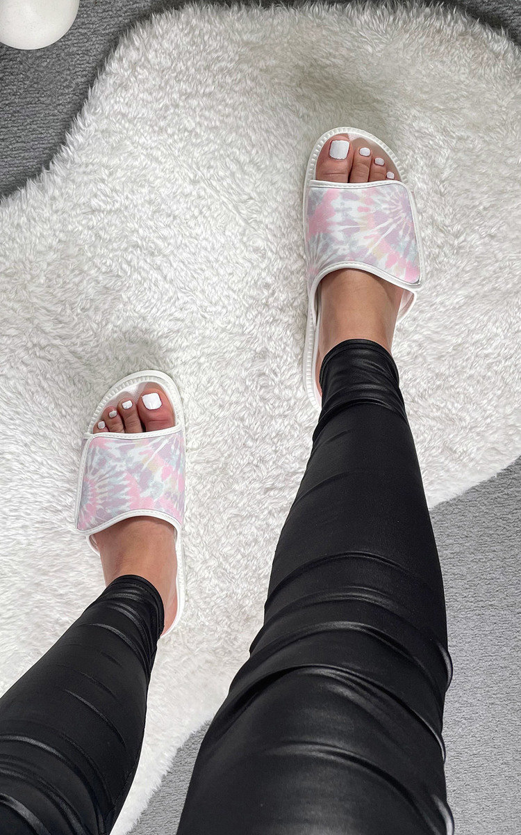 Noelle Faux Leather Slip On Sliders Thumbnail Noelle Faux Leather Slip On Sliders Thumbnail