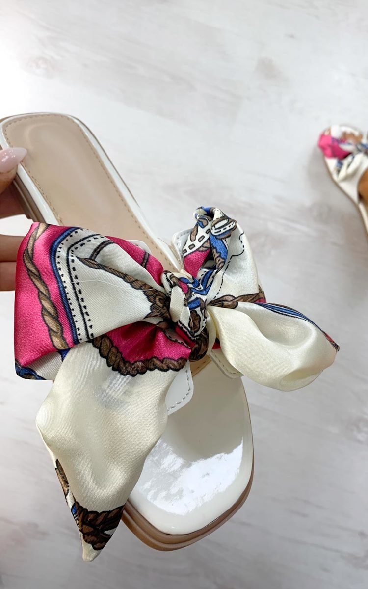 Nyla Satin Ribbon Sandals Thumbnail