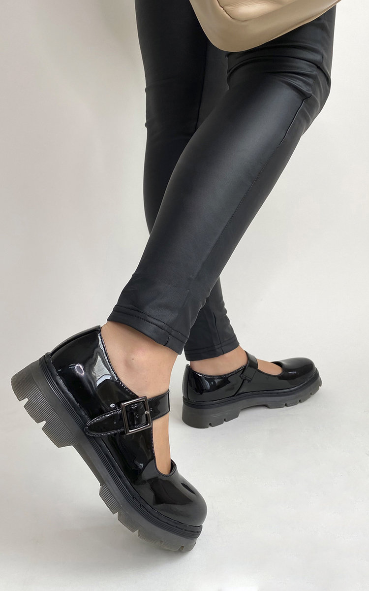 Orla Faux Leather Flat Shoes 