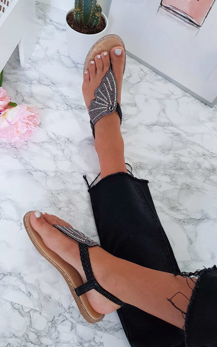 Orlagh Diamante Embellished Sandals Thumbnail Orlagh Diamante Embellished Sandals Thumbnail
