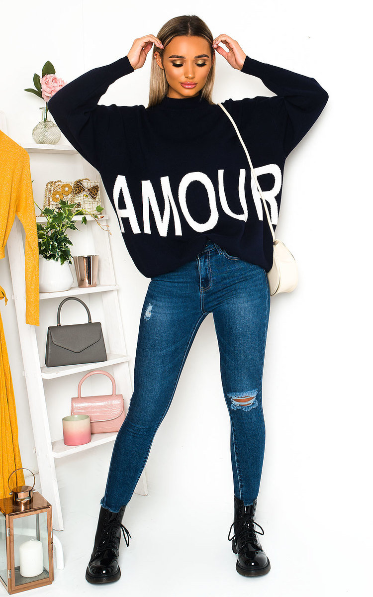 Ottie Oversized Slogan Jumper Thumbnail Ottie Oversized Slogan Jumper Thumbnail