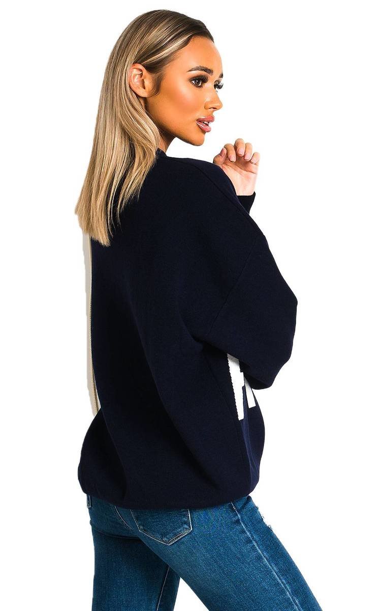 Ottie Oversized Slogan Jumper Thumbnail