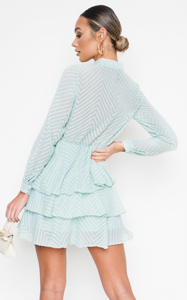 Paige Frill Embroidered Dress Thumbnail Paige Frill Embroidered Dress Thumbnail