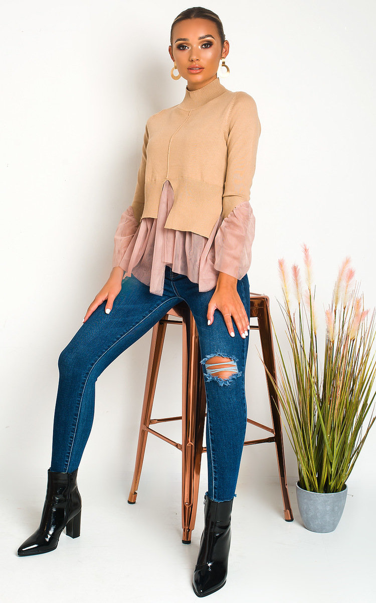 Paloma Mesh Frill Hem Jumper Thumbnail Paloma Mesh Frill Hem Jumper Thumbnail